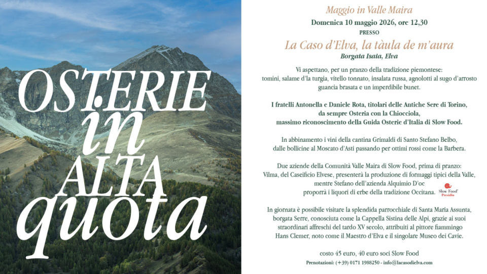 Maggio in Valle Maira – Osterie in Alta Quota – La Caso d'Elva